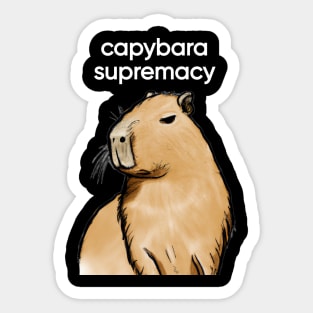 Capybara Supremacy Sticker